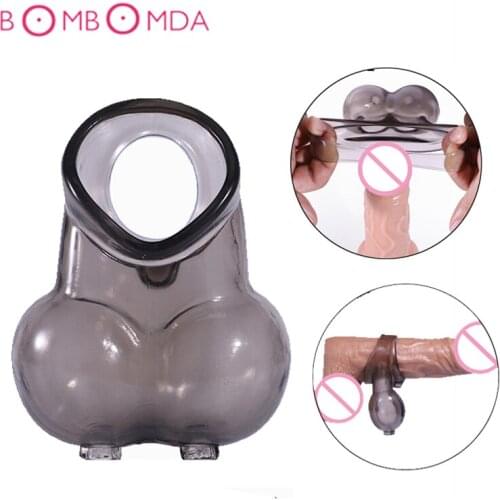 Silicone Cock Ring Elastic Penis Ring Delay Ejaculation Sex Toys for Men Male Masturbator Scrotal Binding Reusable Penis Sleeve