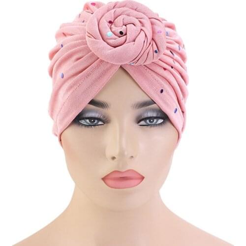 New Women Soft Cotton Turban African Pattern Knot Headwrap Warm Bandana Hats Ladies Chemo Cap Bandanas Hair Accessories