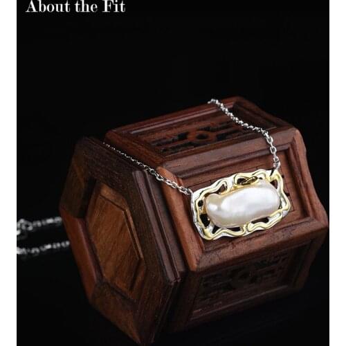 About the Fit Pearl Pendant Silver 925 New Personality Necklace Handcrafts High Quality For Women le pendant de perle