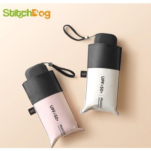 Womens Mini Umbrella, anti ultraviolet sun umbrella, light windproof, foldable, portable, suitable for boys and girls