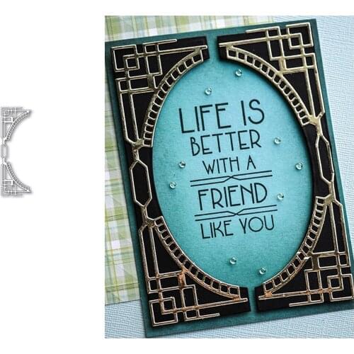 2021 New Arrival Cover Frame Metal Cutting Dies Craft for Scrapbooking Handmade Knife Mould Blade Punch Stencils Dies Cut Model