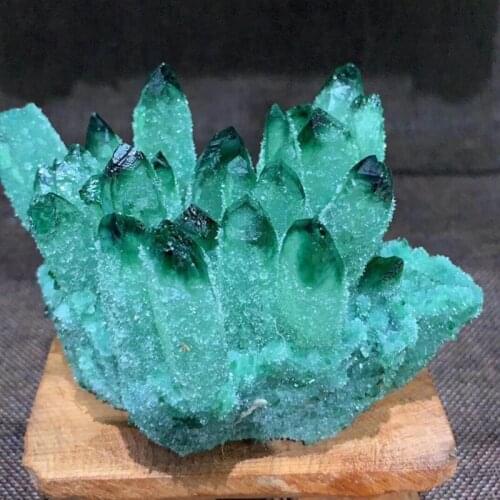 280-1kg natural green ghost quartz crystal cluster healing crystals raw gemstone specimen for home office decoration fengshui