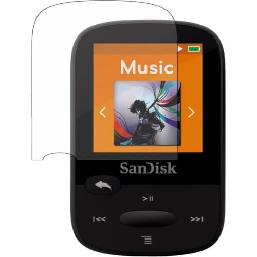 3x Clear LCD Screen Protector Cover Shield Film Skin for San Disk Clip Sport Plus SDMX28 MP3 Player Accessories