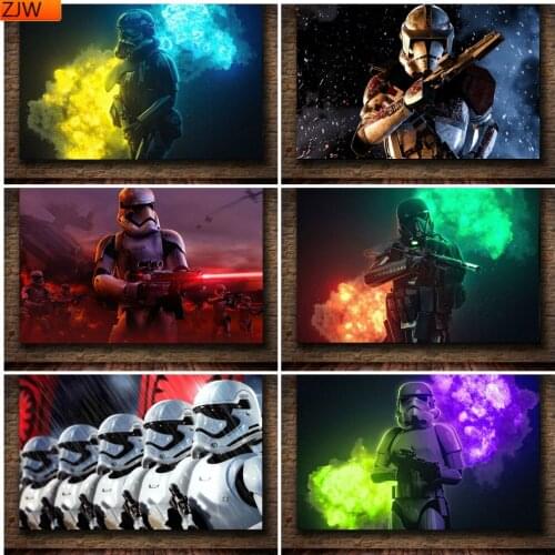 Diamond Painting Star Wars Soldier Anime Diamond Mosaic Diamond Embroidery Home Decor Cross Stitch Kits Disney