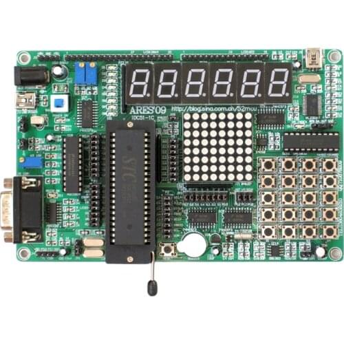 Ares'09 Comparison 52 51 Single Chip Microcomputer Development Board Brassboard USB Download Support Win7