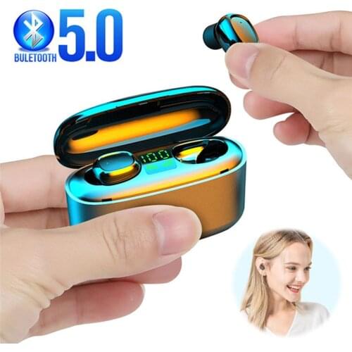 TWS Bluetooth 5.0 Earphones Wireless Mini Earbuds In-Ear Headset with Charging Case Long Use Time For Samsung iPhone 11 Huawei
