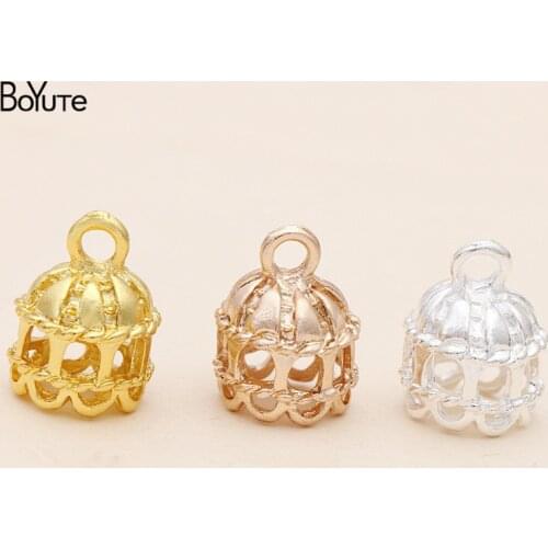 BoYuTe Wholesale (50 Pieces/Lot) 11*15MM Metal Alloy Connector Clasps Diy Hand Made Jewelry Accessories Parts