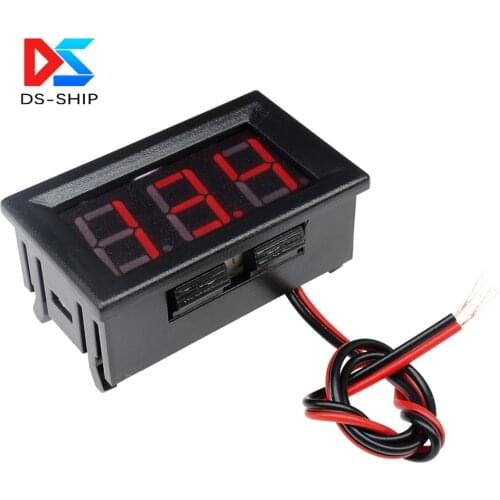 0.56'' Mini Digital Voltmeter DC 4.5 -30V/ AC 70 -500V Volt Voltage Panel Tester Meter 12V 24V 220V for Motorcycle Car Household