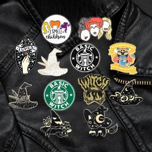 Froggy Magic Witch Wand Enamel Pin Custom Frog With Hat Brooches Bag Clothes Lapel Pin Badge Cartoon Jewelry Gift For Kid Friend