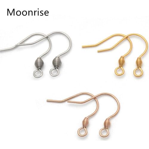 25 Pairs 304 Stainless Steel French Wire Earring Hooks Hypoallergenic Jewelry Making Findings Ear Wires Nickel Free