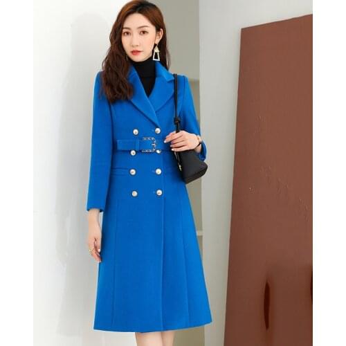 LDKVGSU Womens Blue Coats