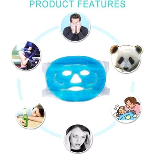 Ice Face Mask Cold Ice Gel Mask Fatigue Relief Relaxation Face Pad Pad Dark Care Patches Remover Mask Circles Z2L0