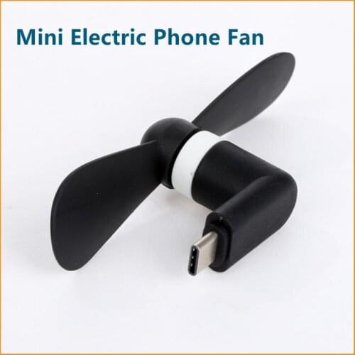 Type C Port Mini Electric Phone Fan Cooling Low Consumption USB MINI Type C Small Fan 5 Voltage For Smartphones