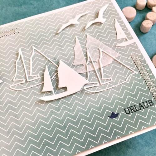 MISS VINTAGE Boat Metal Cutting Dies Stencils For DIY Scrapbooking Paper Card Decorative Craft Dies Embossing Die Cuts