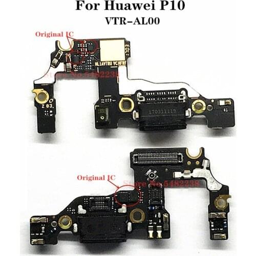 Original USB Charging Port Dock MIC Flex cable For Huawei P10 VTR-AL00 Quick Charge Charger Plug + Microphone Board Connector