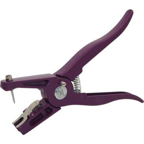 Animal Ear Tag Pliers Control Device Purple Metal ear thorn tongs Swine Cow Sheep Rabbit Identification Tool 1 Pc