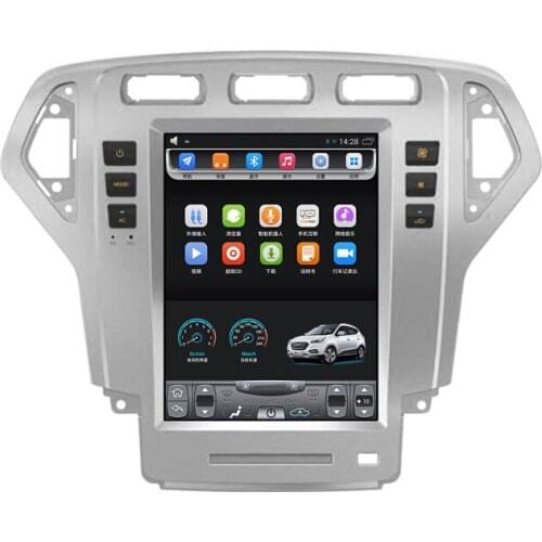 Fit For 2007-2013 Mondeoo 10.4 inch Tesla Vertical touch Screen Android Car GPS Navigation with multimedia Video Bluetooth Wifi