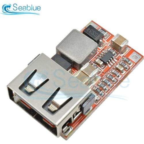 1Pcs DC-DC 6-24V 12V/24V to 5V 3A CAR USB Charger Module DC Buck Step Down Converter 12V 5V Power Supply Module