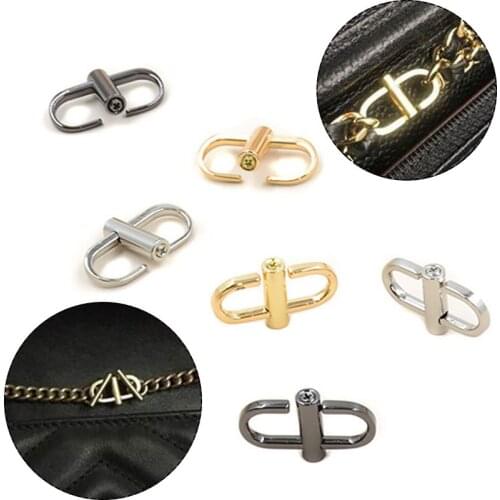 Adjustable Metal Bag Buckle Clip Handbag shackle clasp Chain Strap Length Shorten Bag Accessories Wholesale