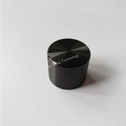 10pcs Aluminum plastic potentiometer knob 21*17*6mm knob black silver gold O shaft Chassis volume cap amplifier knobs