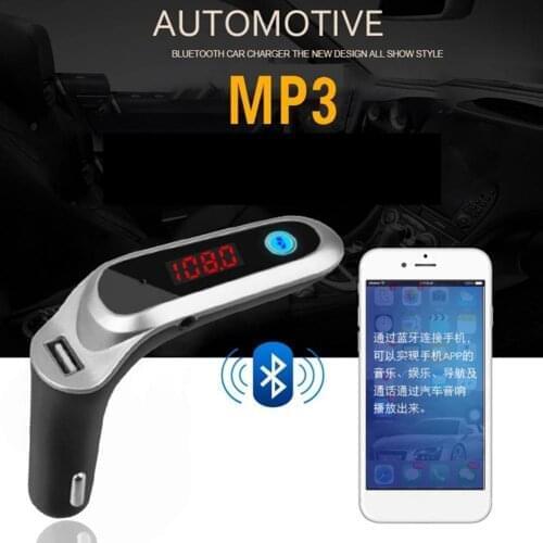 S7 Car Hands-free Wireless Bluetooth Mp3 Call Music Player FM Transmitter AUX Modulator Car Kit MP3 Player SD USB TF Music Playe