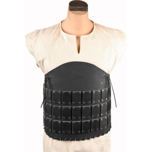 Medieval Samurai Rogue Knight Costume Armor Larp Outfit Cuirass Steampunk Rivet Waist Belt Body Protector Vest Cosplay For Men