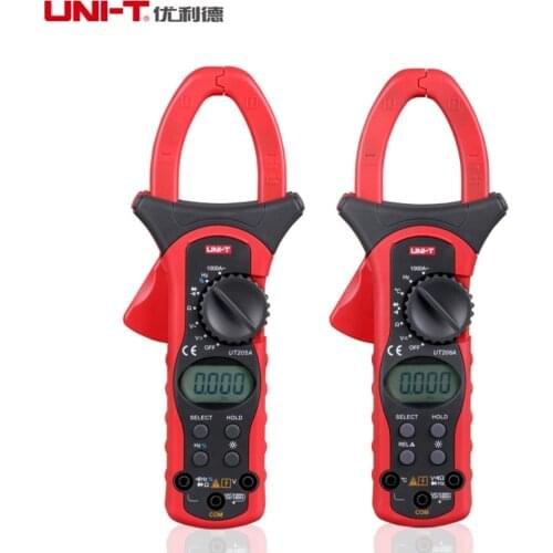 UNI-T UT205A UT206A professional Auto Range 1000A AC Digital Clamp Meter Multitester Frequency Tester Handheld Non Contact