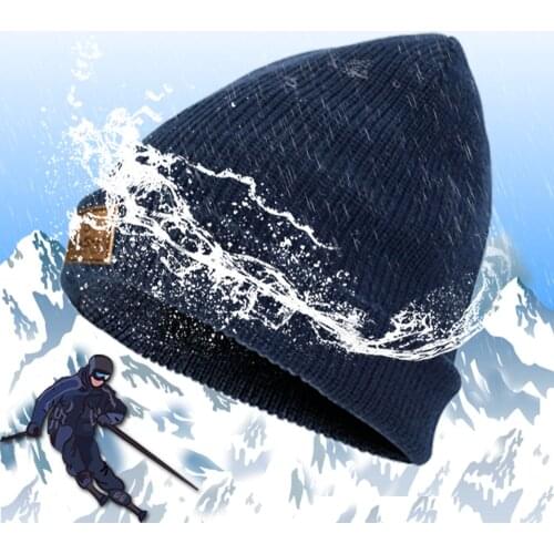 Waterproof breathable Knit and wet-permeable snowcap hats men women for Hiking Hunting Skiing Fishing Outdoor Sports DEXSHELL