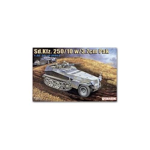 1/35 scale model Dragon 6139 Sd.Kfz 250/10 semi-track armored vehicles equipped with 3.7cm warfare