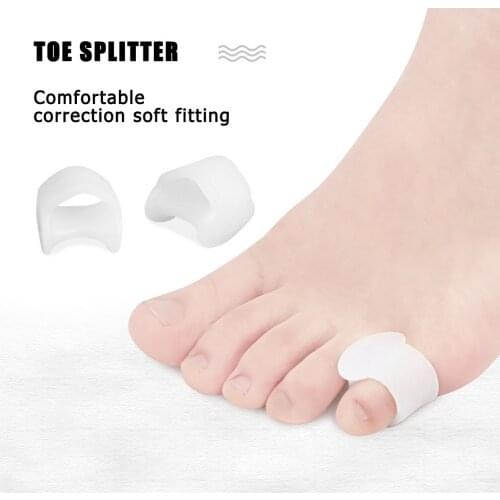 1 Pair Silicone Little Toe Thumb Separators Bunion Hallux Valgus Correctors Foot Care Bunion Correctors Guard Toe Separators
