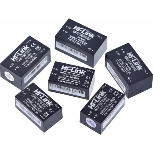 1PCS AC-DC isolated power supply module 220v to 3.3V 5V 12V 24V HLK-PM01 HLK-PM03 HLK-PM12 HLK-PM24