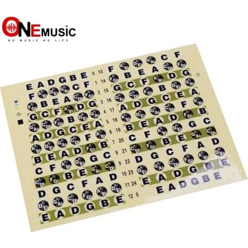 10 pcs Acoustic Electric Guitar Fretboard Note Music Sticker For Sale Decal Neck Fret Stikers On Guitarra With Free 5pcs pick