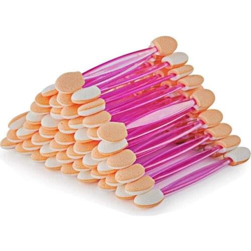 1000pcs Double-Head Sponge Eye Shadow Eyeliner Brush Colorful Applicator Beauty Makeup Tools Foundation Mini Makeup Brushes