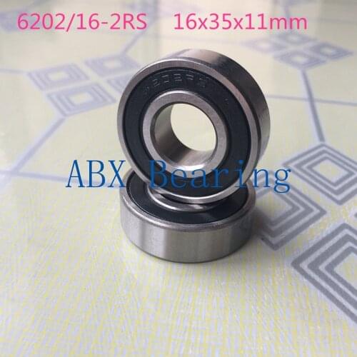 16mm ball bearings 6202-16 2RS 6202/16-2RS 6202 bearing 16X35X11 mm CNC,Motors,Machinery,AUTO 16*35*11
