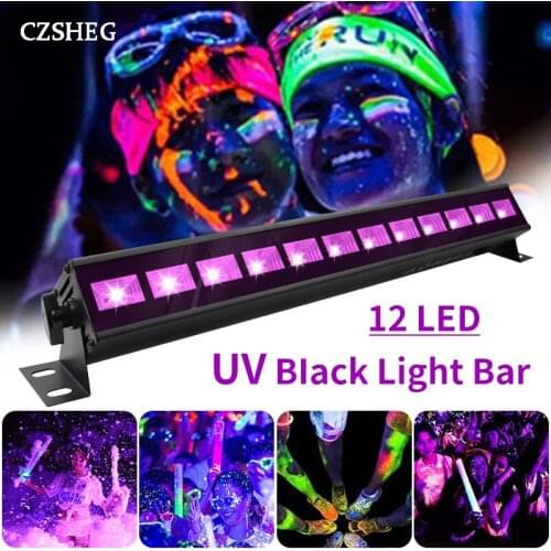 6LED 9LED 12LED 18LED Disco UV Black Light DJ 36W Par Light UV Party Christmas Bar Light Laser Stage Light UV Wall Washer