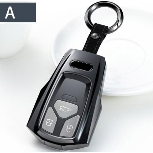 Car key cover case fob key shell ABS plastic jaket For audi A3 A4 A4L B5 B6 B7 B8 B9 A5 A6 A6L C5 C6 Q3 Q5 Q7 S5 S7 RS3 TT