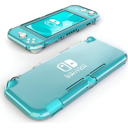 New NS Switch Lite TPU Case Crystal Clear TPU Cover Shockproof Transparent Protector for Nintendo Switch Lite Game Console
