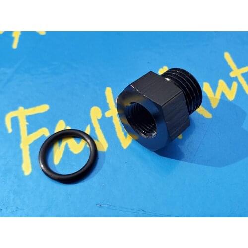Black aluminum male M12 P1.5 M12 * 1.5 M12 x 1.5 To NPT 1/8" Female Fitting Adapter