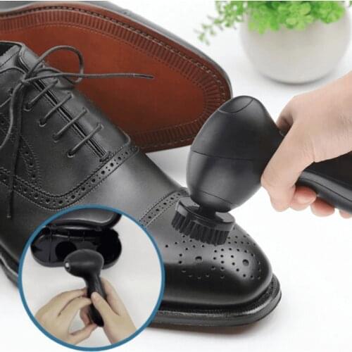 Electric Shoe Polisher Portable Automatic Shoes Cleaning Brush Cleaner Leather Shoes Sneaker Maintenance Leather Shoe Polisher