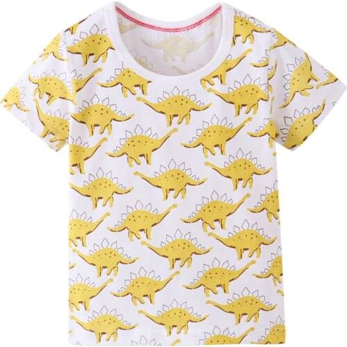 Funnygame Toddler Summer T shirts Cartoon Printed New 2020 Baby Cotton Clothing Casual Tees Tops Boys T shirts