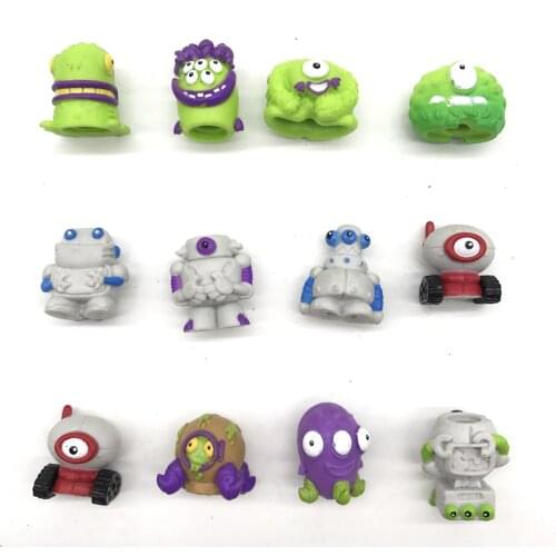 Simulation plastic Toy alien Zomlings Superzings Anime ornaments doll Suitable Random
