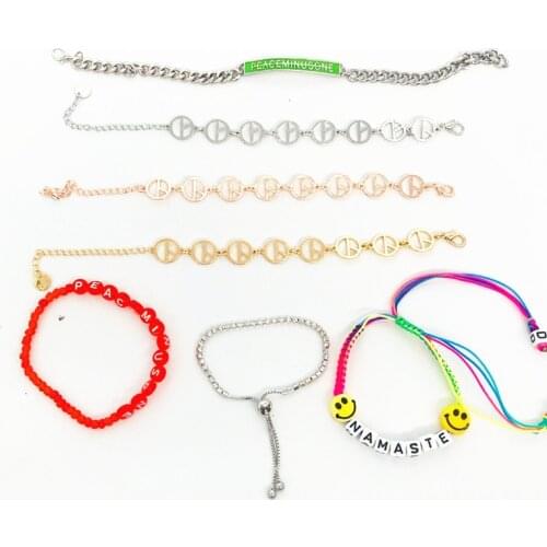 KPOP G-Dragon Metal Bracelets Chain Bracelets PEACEMINUSONE Women Men Jewelry Fans Collection jh219