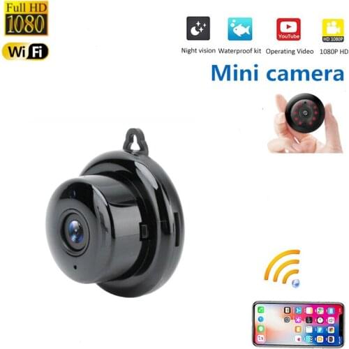 V380 Mini Camera 1080P Home Camera Wifi Security Wireless IP CCTV Infrared Night Vision Motion Detection SD Card Slot Audio APP
