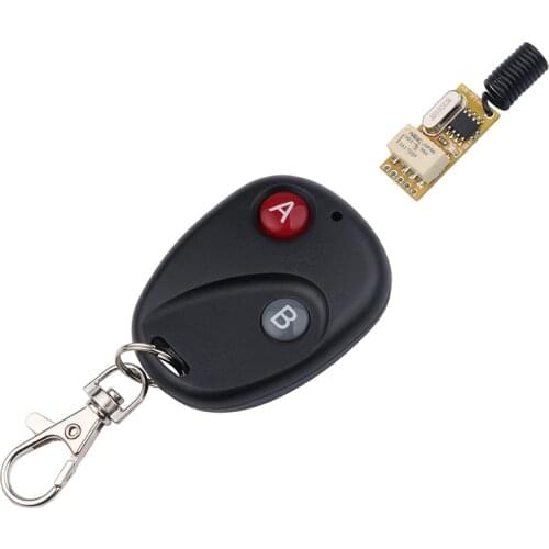 DC3V 3.7V 5V 6V 7V 9V 12V Mini Relay Wireless Switch Remote Control Power LED Lamp Controller Micro Receiver Transmitter System