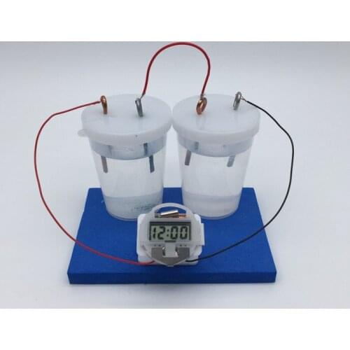 Primary school students small brine power generation clocks watches set small manual invention of scientific experimental