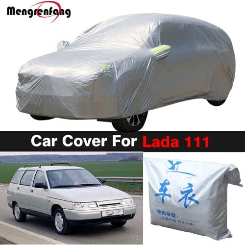 Outdoor Car Cover For Lada 111 VAZ 2111 Anti-UV Sun Rain Snow Fog Resistant Dustproof Cover