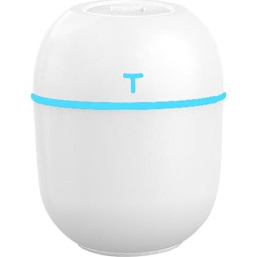 Mini Usb Desktop Humidifier Mute Home Office Car Fine Mist Rechargeable Mini Humidfier Egg Shape Breathing Lamp