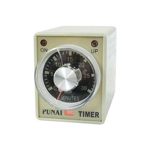 AH3-2 DC 24V 8 Pins DPDT 0-30 Minutes 30Min Power on Delay Timer Time Relay