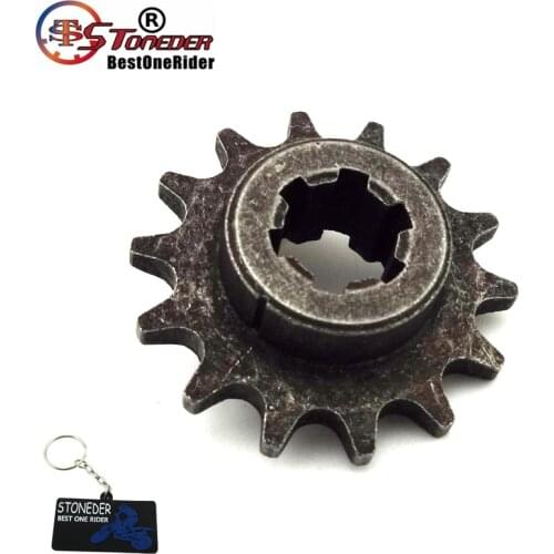 STONEDER T8F 14 Tooth Front Clutch Drum Gear Box Pinion Chain Sprocket Gear For 47cc 49cc Chinese Mini Dirt Bike Minimoto