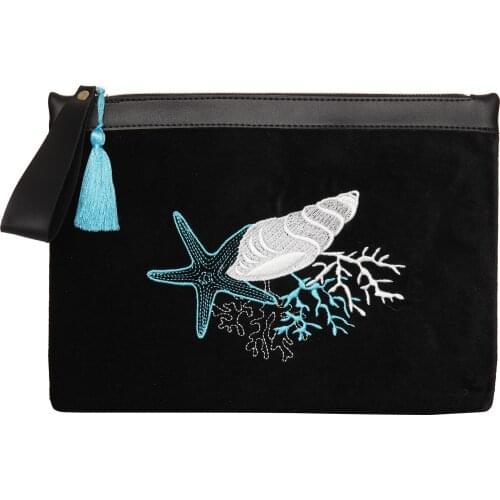 Fashion Womens Clutch Bag Trend Handbag Bags For Women Cotton High Quality Sea World Luxury Bag Women Day Clutches Bag large